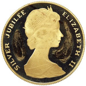 Bermuda, Elisabetta II, 100 dollari 1977, CHI Valcambi, Balerna