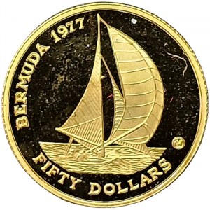 Bermuda, Elizabeth II, 50 Dollars 1977