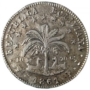 Bolívia, 8 Soles 1861, Potosí