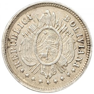 Bolivia, 5 Centavos 1885