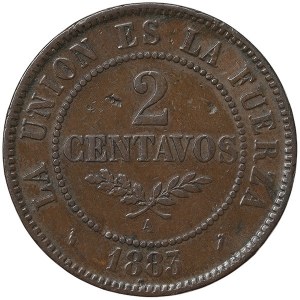 Bolivien, 2 Centavos 1883