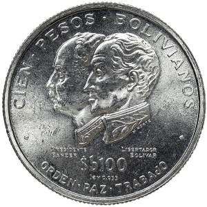Bolivia, 100 Pesos Bolivianos 1975