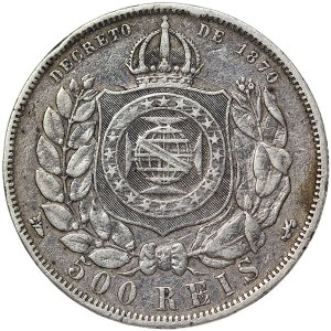 Brazil, Pedro II, 500 Reis 1876