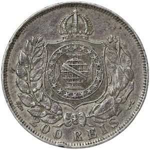 Brazil, Pedro II, 200 Reis 1867