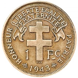 Cameroon, 1 Franc 1943