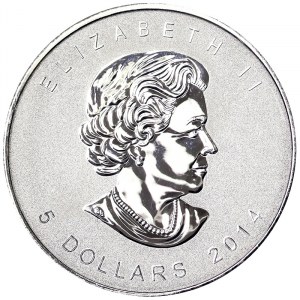 Canada, Elizabeth II, 5 Dollars 2014