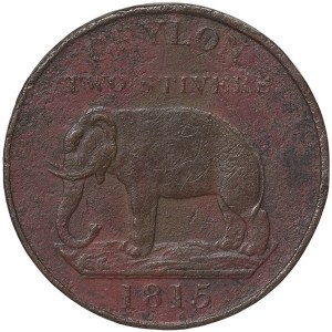 Ceylon (Sri Lanka), George III, 2 Stivers 1815