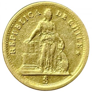 Chile, 1 Peso 1863, Santiago