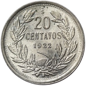 Chile, 20 Centavos 1922