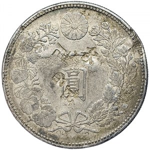 Cina, con marchio a fuoco - Giappone - Mutsuhito, 1 Yen 1891