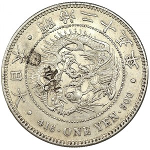 Čína, Chopmarked - Japonsko - Mutsuhito, 1 jen 1892