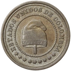 Kolumbie, 2-1/2 centavos 1881