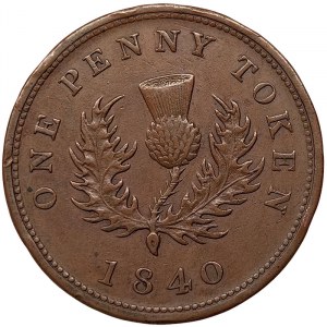 Canada, Victoria, 1 Penny (Token) 1840