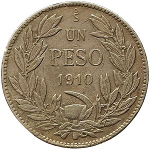Chile, 1 Peso 1910