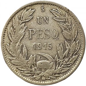 Chile, 1 Peso 1915