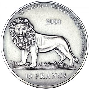 Congo, 10 Francs 2004