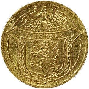 Tchécoslovaquie, 4 Ducats 1928, Kremnitz