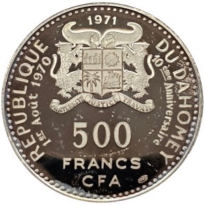 Dahomey, 500 franchi 1971