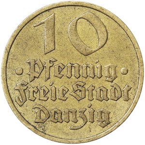 Dantzig, ville libre, 10 Pfennig 1932