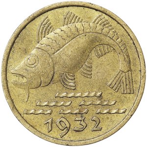 Dantzig, ville libre, 10 Pfennig 1932