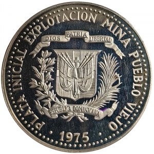 Dominican Republic, 10 Pesos 1975
