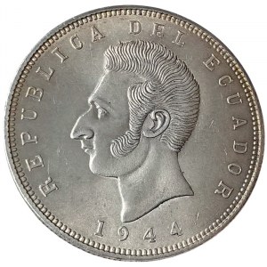 Ecuador, 25 Sucres 1944, Mexican Mint