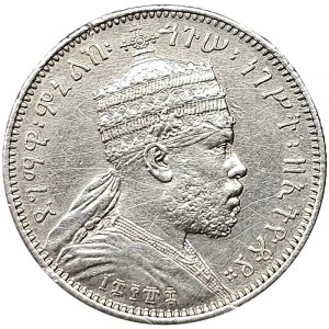 Ethiopia, Menelik II, 1/4 Birr 1896