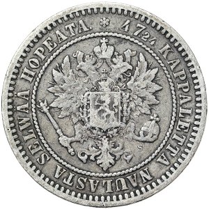 Fínsko, ruská okupácia, Alexander II, 2 Markka 1870, S