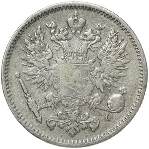 Finland, Russian Occupation, Alexander III, 50 Pennia 1892, L