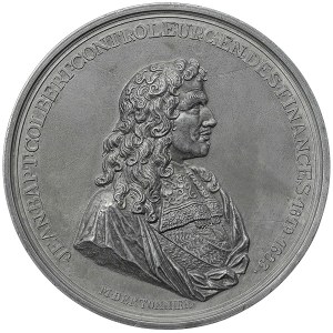 France, Jean-Baptiste Colbert First Minister 1619-83, Medal restrike XIX Century