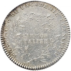 France, Louis XV, jeton Roi Louis XV protecteur de l'Académie française s.d.