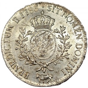 Francúzsko, Louis XVI, Ecu aux branches d'olivier 1786, Cow Pau