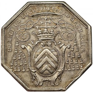 France, Louis XVI, Token Rouen Clergy and Churches - Dominique de La Rochefoucauld de Langeac n.d. (1778)