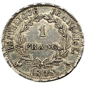 France, Napoleon I, 1 Franc 1808, A Paris