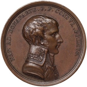 Francúzsko, Napoleon I., medaila Mier v Luneville 1801 Frappè (COPIE)