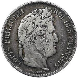 Francúzsko, Louis Philippe I, 5 frankov 1834, M Toulouse