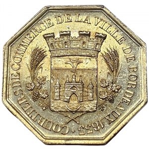 Francie, Ludvík Filip I., žetony obchodních makléřů města Bordeaux 1833