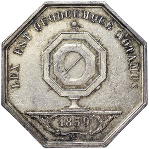 Francie, Ludvík Filip I., žeton ARGENT Notáři města Lyon 1839