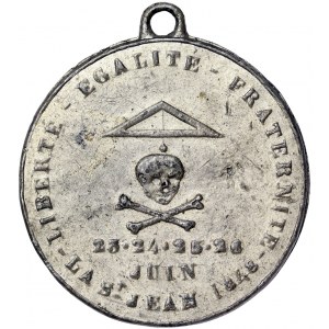 France, Medal The Revolutions June Days 1848