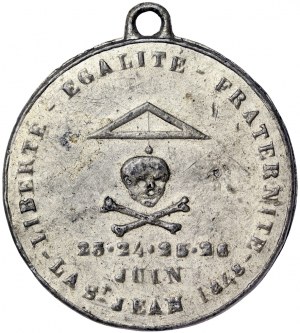 France, Médaille Les révolutions Jours de juin 1848