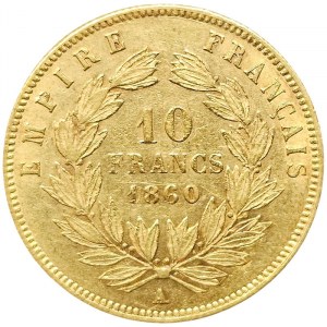 France, Napoleon III, 10 Francs 1860, A Paris