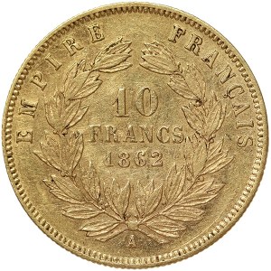 Francúzsko, Napoleon III, 10 frankov 1862, A Paris