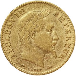 France, Napoleon III, 10 Francs 1864, A Paris