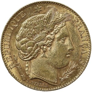 Francia, 10 franchi 1895, A Parigi