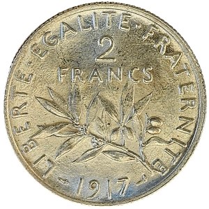Francie, 2 franky 1917, Paříž