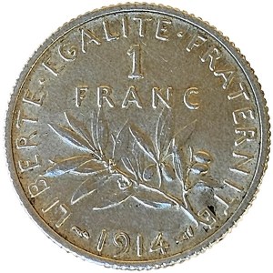 France, 1 Franc 1914, Paris