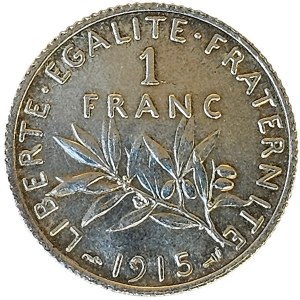 France, 1 Franc 1915, Paris