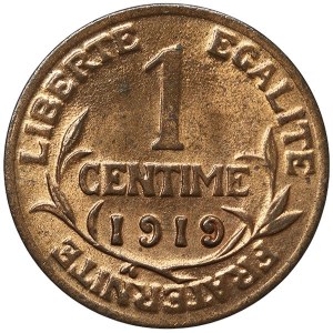 France, 1 Centime 1919, Paris
