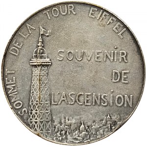France, Medal BRONZE Souvenir Medal of the Ascent to the Top of the Eiffel tower n.d. (1900)