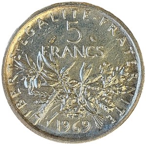 France, 5 Francs 1969, Paris